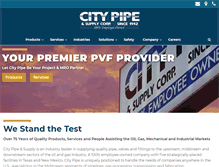 Tablet Screenshot of citypipe.com